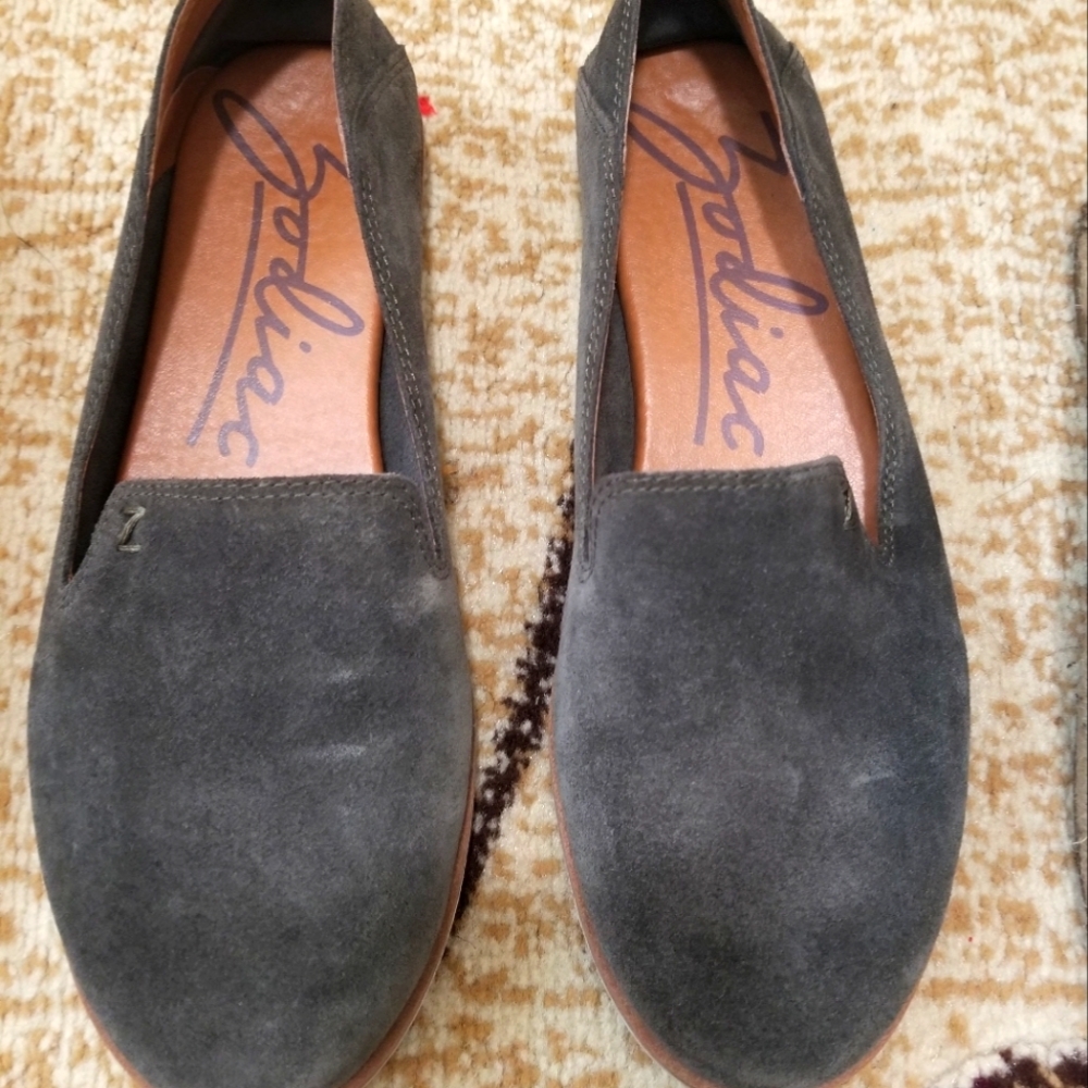 Olive Color Zodiac Brand Suede Slip-On Size 6M